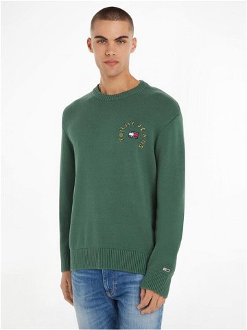 Tommy Jeans Svetr Arched Graphic DM0DM16784 Černá Relaxed Fit