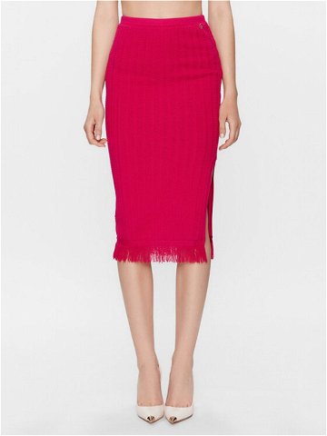 Guess Pouzdrová sukně W3YD12 Z36D2 Růžová Slim Fit
