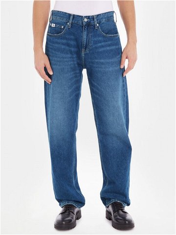 Calvin Klein Jeans Jeansy 90 s J30J323355 Tmavomodrá Straight Fit