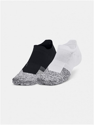 Sada dvou párů pánských ponožek v černé a bílé barvě Under Armour