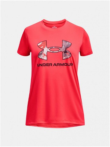 Červené sportovní tričko Under Armour UA Tech Print BL SSC