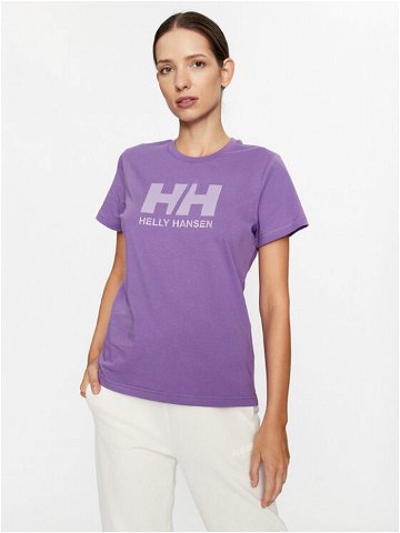 Helly Hansen T-Shirt Logo 34112 Fialová Regular Fit