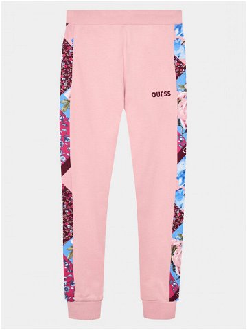 Guess Teplákové kalhoty J3BQ18 KAX73 Růžová Regular Fit