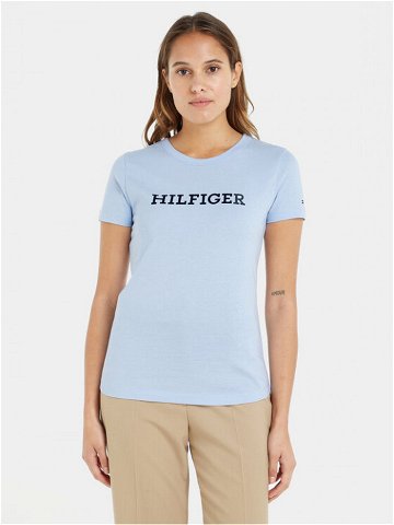 Tommy Hilfiger T-Shirt WW0WW38872 Světle modrá Slim Fit