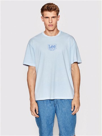 Lee T-Shirt Logo L68RQTUW 112145435 Světle modrá Loose Fit