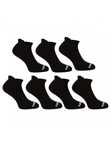 7PACK ponožky Nedeto nízké černé 7NDTPN001-brand L