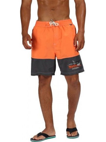 Sportovní plavky šortky REGATTA RMM010 Bratchmar III Oranžové Oranžová S