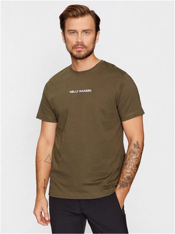 Helly Hansen T-Shirt Core Graphic 53936 Zelená Regular Fit