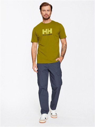 Helly Hansen T-Shirt Logo 33979 Zelená Regular Fit