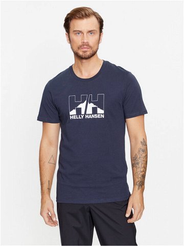 Helly Hansen T-Shirt Nord Graphic 62978 Tmavomodrá Regular Fit
