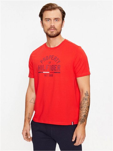 Tommy Hilfiger T-Shirt Graphic MW0MW32641 Červená Regular Fit