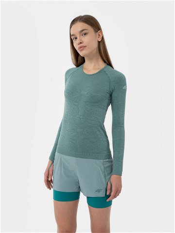 Dámské bezešvé outdoorové běžecké tričko s dlouhými rukávy