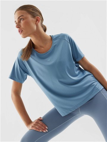 Dámské sportovní rychleschnoucí tričko regular – modré