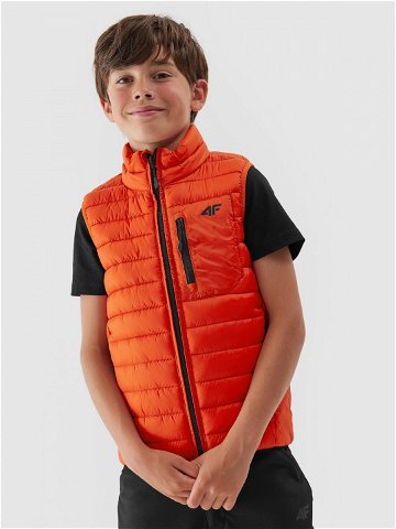 Chlapecká péřová vesta s výplní ze syntetického peří