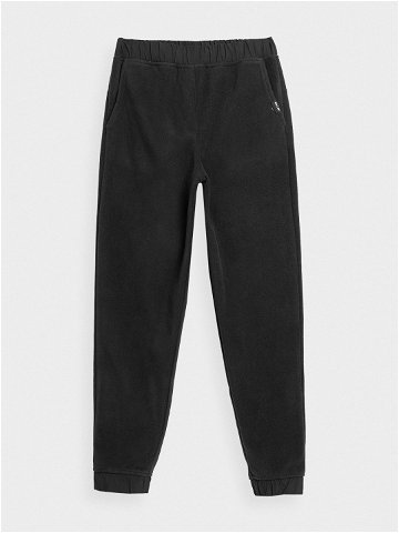 Dámské fleecové kalhoty typu jogger – černé