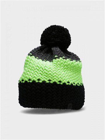 Pánská zimní čepice s vlnou – zelená