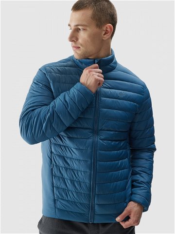 Pánská péřová bunda s výplní z recyklovaného peří – modrá