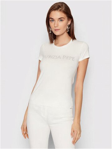 Patrizia Pepe T-Shirt 8M1419 J013-W146 Bílá Regular Fit