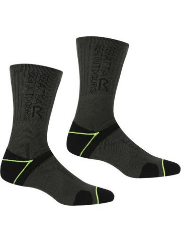 Pánské ponožky Regatta RMH043 BlisterProtect II KDE černé Černá 6-8