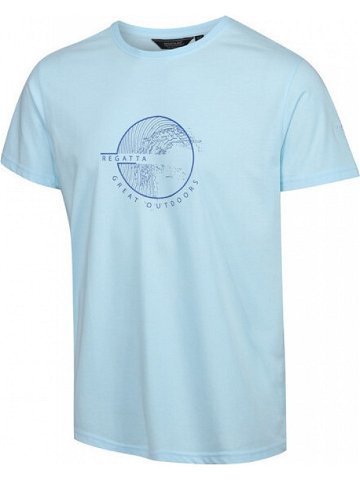 Pánské tričko Regatta RMT263-1QC světle modré Modrá L