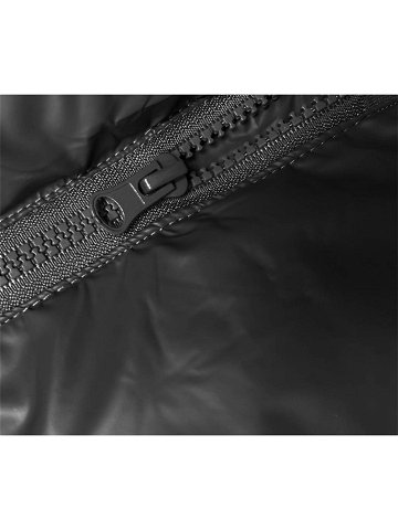 Dlouhá černá péřová vesta s kapucí 5M3183-392 odcienie czerni XL 42