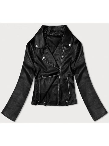 Klasická černá dámská bunda ramoneska 11Z8060 odcienie czerni L 40