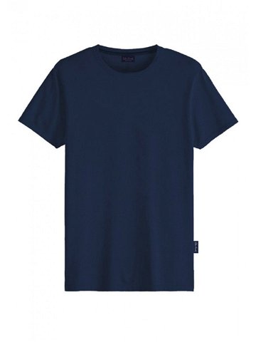 Pánské tričko John Frank JFTMOD10 Tm modrá XL