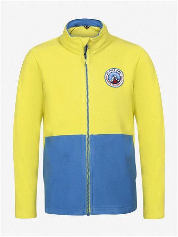 Modro-žlutá dětská fleecová mikina ALPINE PRO SIUSO