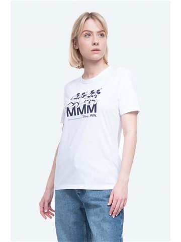 Bavlněné tričko Wood Wood Aria T-shirt bílá barva 12022500 2434-BRIGHTW
