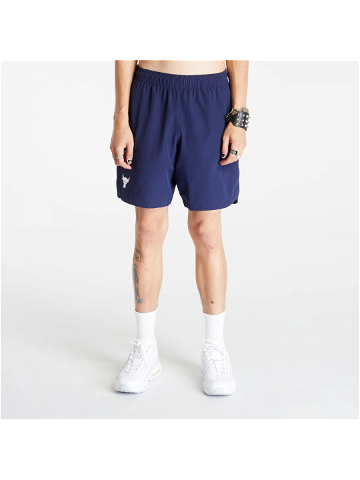Under Armour Project Rock Woven Shorts Midnight Navy White