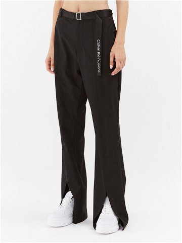 Calvin Klein Jeans Kalhoty z materiálu J20J222332 Černá Relaxed Fit