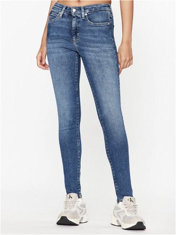 Calvin Klein Jeans Jeansy J20J221774 Tmavomodrá Skinny Fit