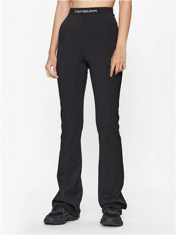 Calvin Klein Jeans Kalhoty z materiálu Milano J20J221917 Černá Regular Fit