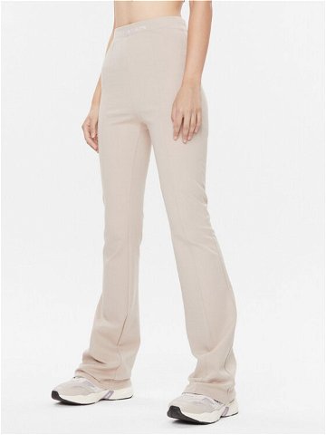 Calvin Klein Jeans Kalhoty z materiálu Milano J20J221917 Béžová Regular Fit