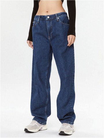 Calvin Klein Jeans Jeansy 90 s J20J221801 Modrá Straight Fit