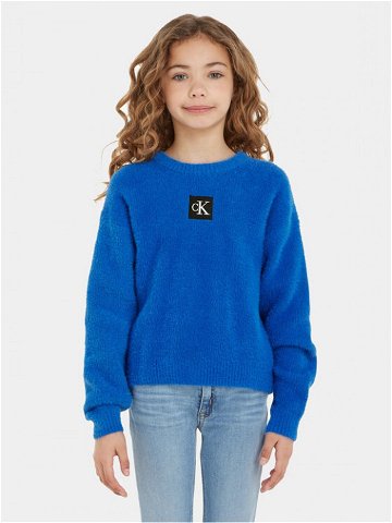 Calvin Klein Jeans Svetr Monogram IG0IG02217 Modrá Regular Fit