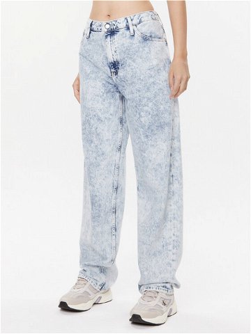Calvin Klein Jeans Jeansy 90 s J20J222211 Modrá Straight Fit
