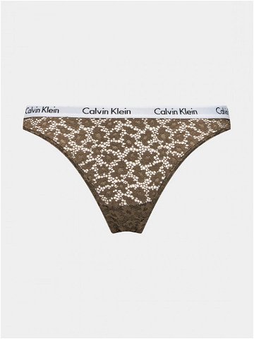 Calvin Klein Underwear Klasické kalhotky 000QD3860E Hnědá
