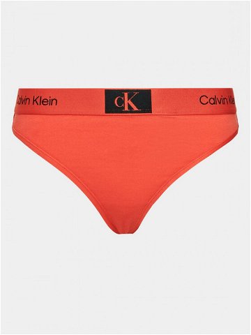 Calvin Klein Underwear Kalhotky string 000QF7221E Oranžová