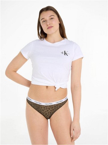 Calvin Klein Underwear Brazilské kalhotky 000QD3859E Hnědá