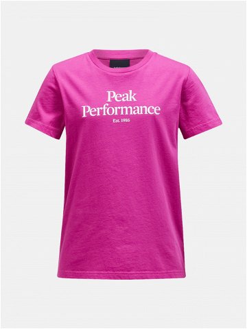 Tričko peak performance jr original tee růžová 170