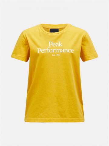Tričko peak performance jr original tee žlutá 130
