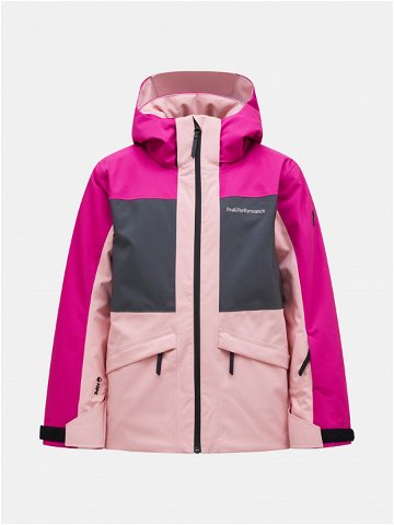 Bunda peak performance jr gravity jacket růžová 170