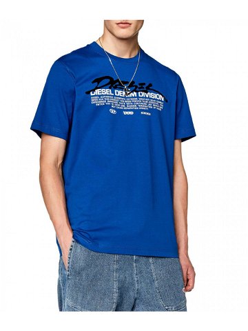 Tričko diesel t-just-l3 t-shirt modrá xxl
