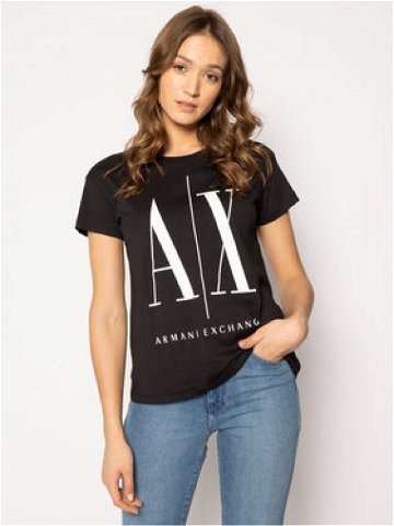 Armani Exchange T-Shirt 8NYTCX YJG3Z 1200 Černá Regular Fit