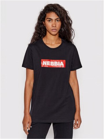 NEBBIA T-Shirt 592 Černá Regular Fit