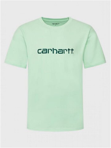 Carhartt WIP T-Shirt Script I031047 Zelená Regular Fit