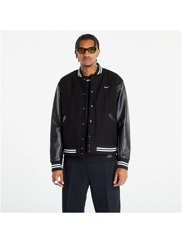 Nike Authentics Men s Varsity Jacket Black White