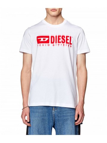 Tričko diesel t-diegor-l6 t-shirt bílá s