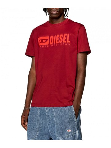 Tričko diesel t-diegor-l6 t-shirt červená xs